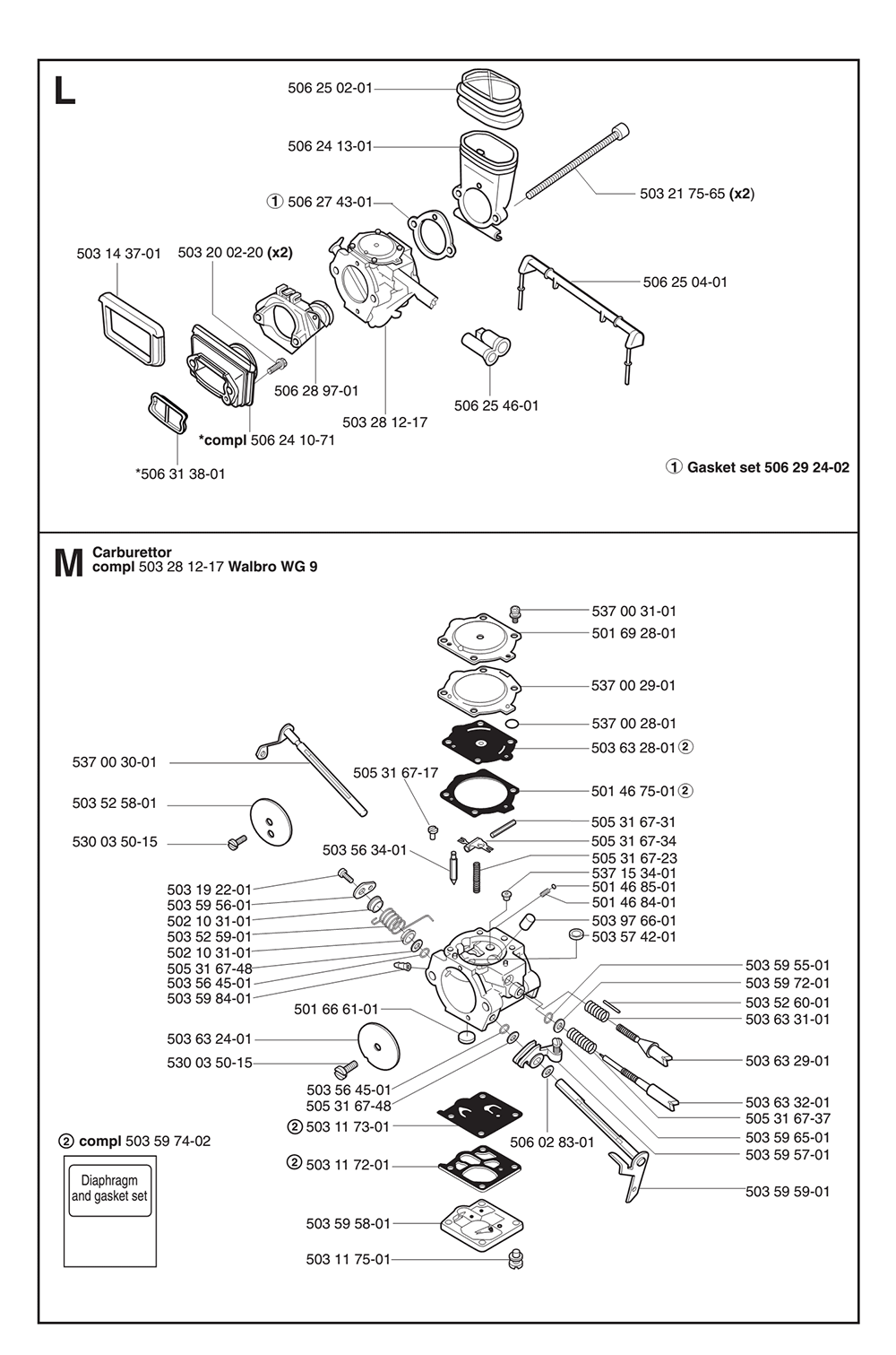 K1250-RAIL-(106249464)-Husqvarna-PB-5Break Down